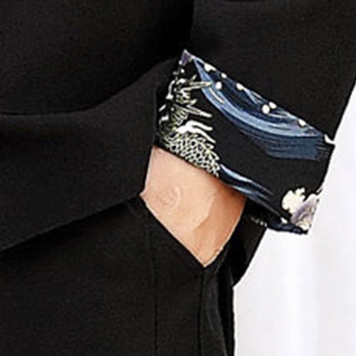 Buddha Stones 2-teiliges Tang-Anzug-Set mit Bambus-Knopfleiste, bestehend aus langärmligem Hemd und Hose. - image 7