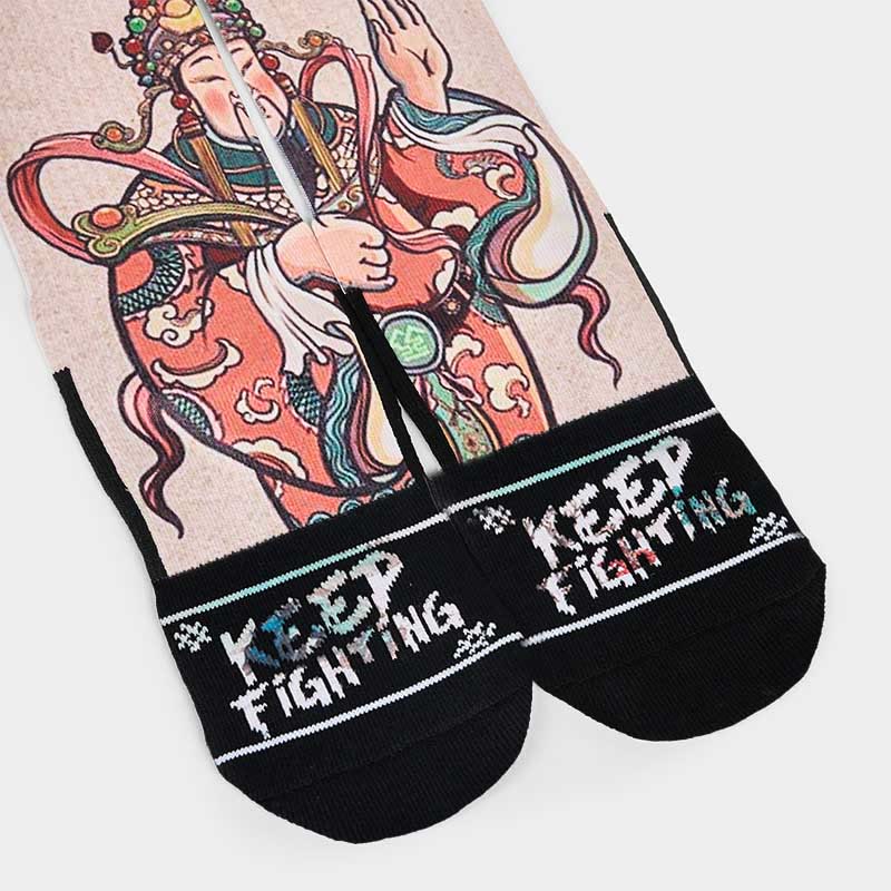 Buddha Stones Casual God Of Wealth Ruyi Handle Micro Crew Herren Damen Unisex Socken - image 12