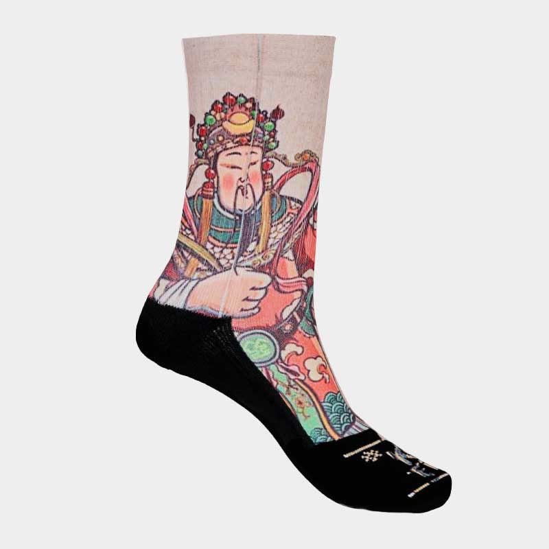 Buddha Stones Casual God Of Wealth Ruyi Handle Micro Crew Herren Damen Unisex Socken - image 13