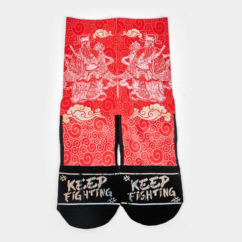 Buddha Stones Casual Gott des Reichtums Auspicious Clouds Micro Crew Herren Damen Unisex Socken - image 11