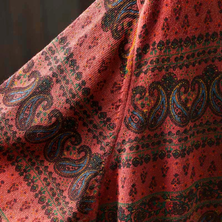 Buddha Stones ​​Herbstpflanzen-Blumenmuster Rundhalsausschnitt Langarm Damen Baumwollpullover mit Tasche - image 9