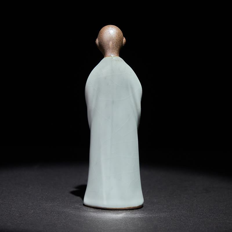 Buddha Stones Meditationsmönch-Keramikstatue – Ruhe und Gelassenheit als Heimdekoration - image 10