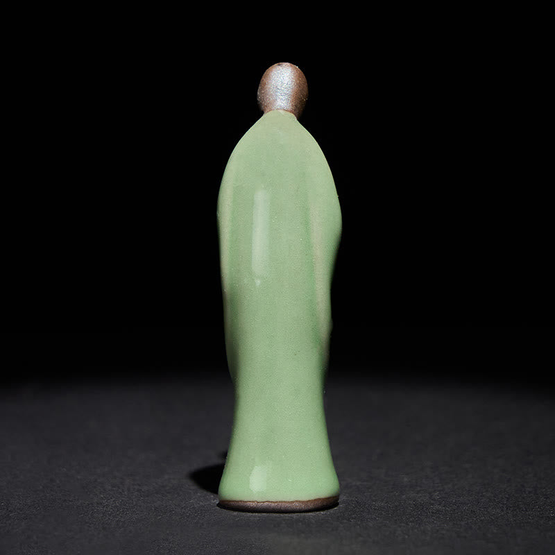 Buddha Stones Meditationsmönch-Keramikstatue – Ruhe und Gelassenheit als Heimdekoration - image 27