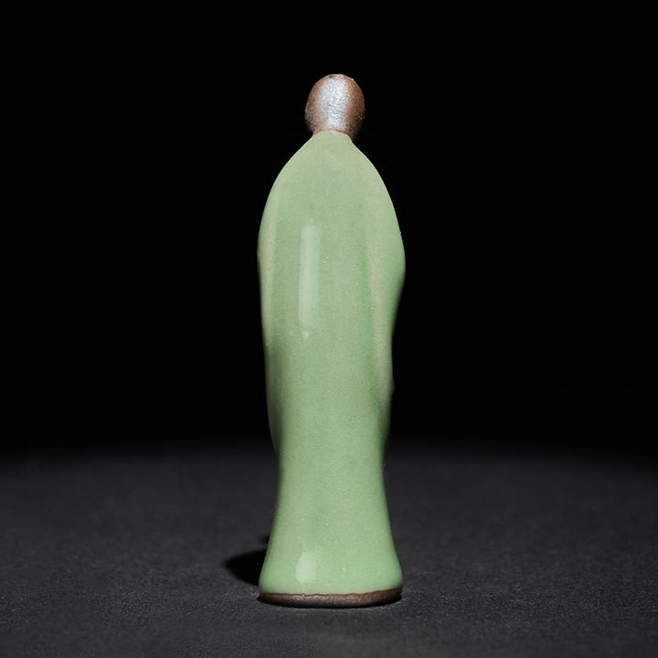 Buddha Stones Meditationsmönch-Keramikstatue – Ruhe und Gelassenheit als Heimdekoration - image 27