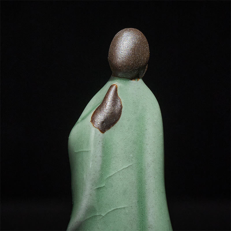 Buddha Stones Meditationsmönch-Keramikstatue – Ruhe und Gelassenheit als Heimdekoration - image 48