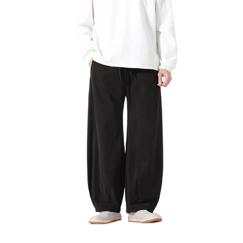 Buddha Stones Frühlings-Haremshose aus Cord-Baumwolle mit Taschen und Kordelzug in reinen Farben - image 16