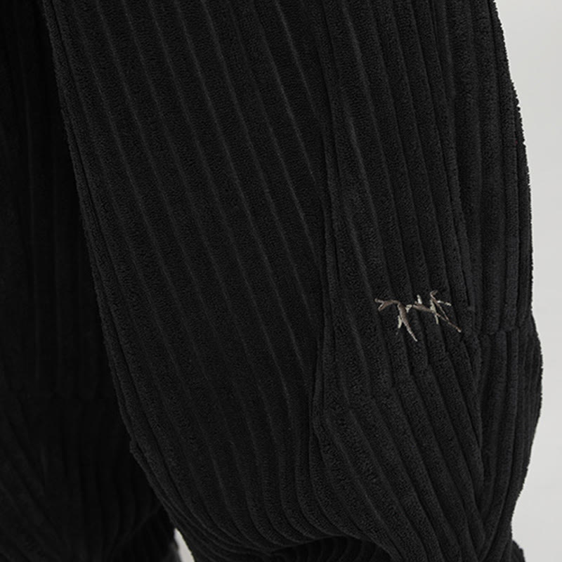 Buddha Stones, farblich kontrastierendes Design, Kordelzug, Baumwoll-Haremshose für Herren mit Taschen - image 7