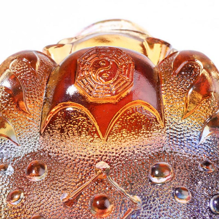 Buddha Stones, Feng-Shui-Froschmünzen, handgefertigtes Liuli-Kristallkunstwerk, Wohlstandsdekoration für Zuhause oder Büro - image 11