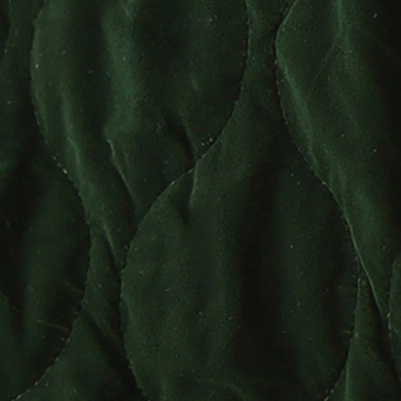 Kurzärmelige, dicke Damenjacke mit Buddha Stones -Diamantmuster und Taschen - image 8