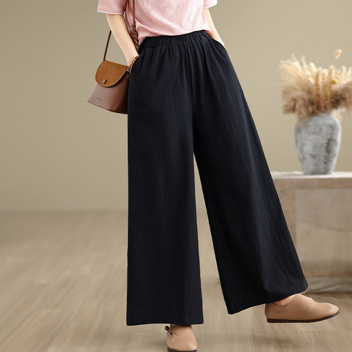 Buddha Stones Damenhemd und Hose mit Froschknopfleiste, langen Ärmeln und Taschen aus Baumwolljacquard - Schwarze Hose - US 8-10, UK/AU 12-14, EU 40-42 (2XL) - image 23