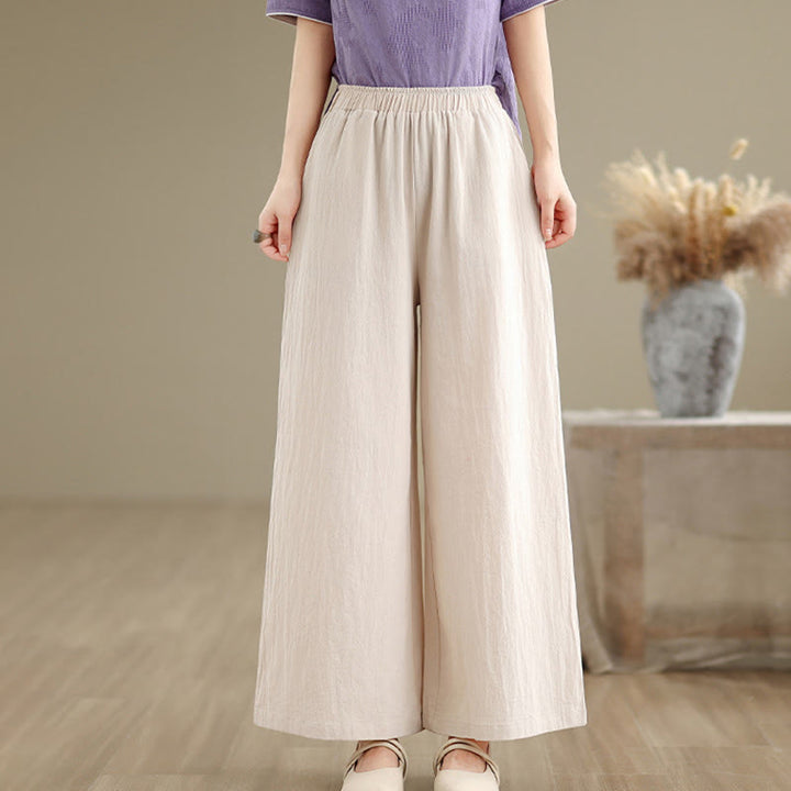 Buddha Stones Damenhemd und Hose mit Froschknopfleiste, langen Ärmeln und Taschen aus Baumwolljacquard - Beige Hose - US 8-10, UK/AU 12-14, EU 40-42 (2XL) - image 24