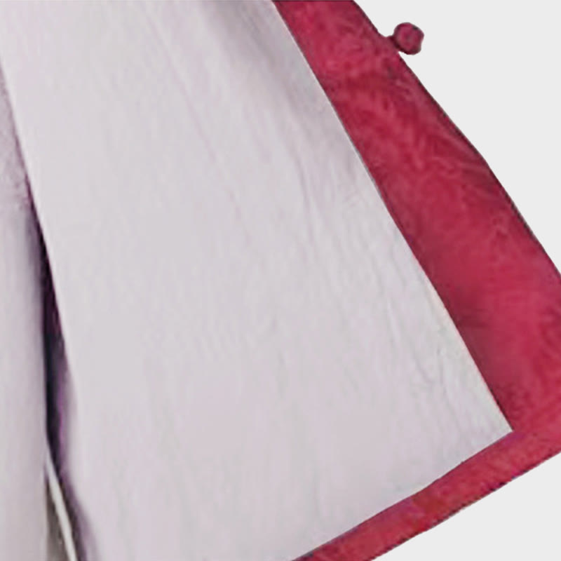 Buddha Stones Damenhemd und Hose mit Froschknopfleiste, langen Ärmeln und Taschen aus Baumwolljacquard - image 13