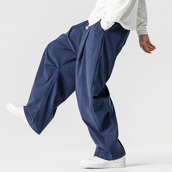 Buddha Stones Winter Cordhose für Herren mit weitem Bein und Taschen - image 6