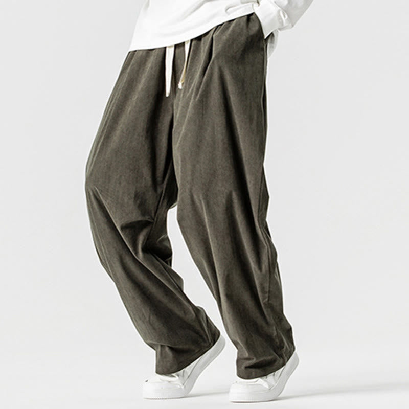 Buddha Stones Winter Cordhose für Herren mit weitem Bein und Taschen - image 28