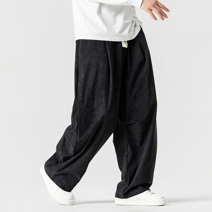 Buddha Stones Winter Cordhose für Herren mit weitem Bein und Taschen - image 33