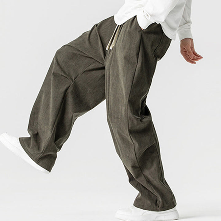 Buddha Stones Winter Cordhose für Herren mit weitem Bein und Taschen - image 29