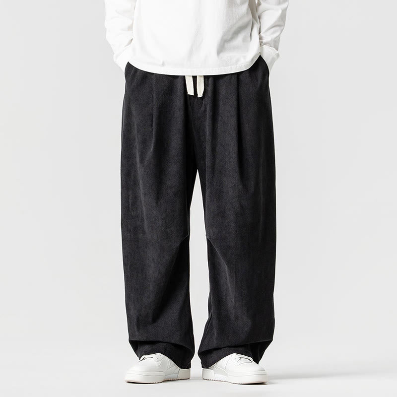 Buddha Stones Winter Cordhose für Herren mit weitem Bein und Taschen - Schwarz - US/ UK/AU46, EU56 (5XL) - image 30