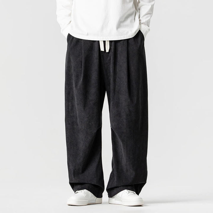 Buddha Stones Winter Cordhose für Herren mit weitem Bein und Taschen - Schwarz - US/ UK/AU46, EU56 (5XL) - image 30