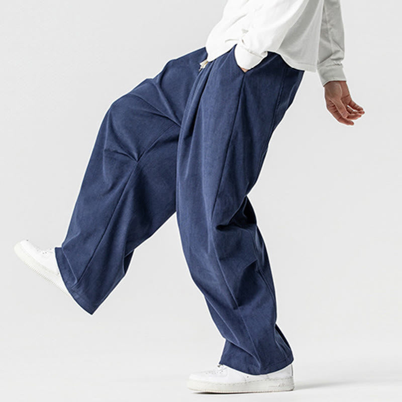 Buddha Stones Winter Cordhose für Herren mit weitem Bein und Taschen - image 6