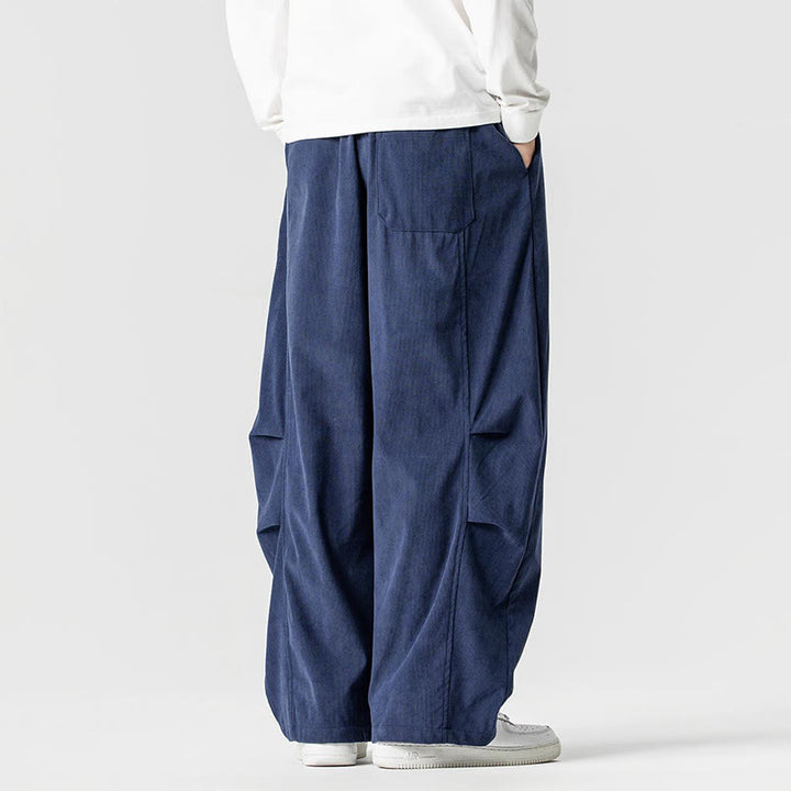 Buddha Stones Winter Cordhose für Herren mit weitem Bein und Taschen - image 3