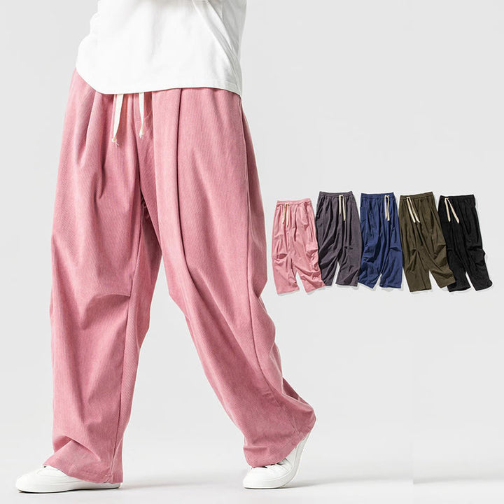 Buddha Stones Winter Cordhose für Herren mit weitem Bein und Taschen - image 14
