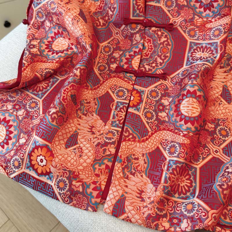 Buddha Stones, Froschknopf, Drachenblume, Bambus-Jacquard-Design, Damenweste, Hemd - image 5