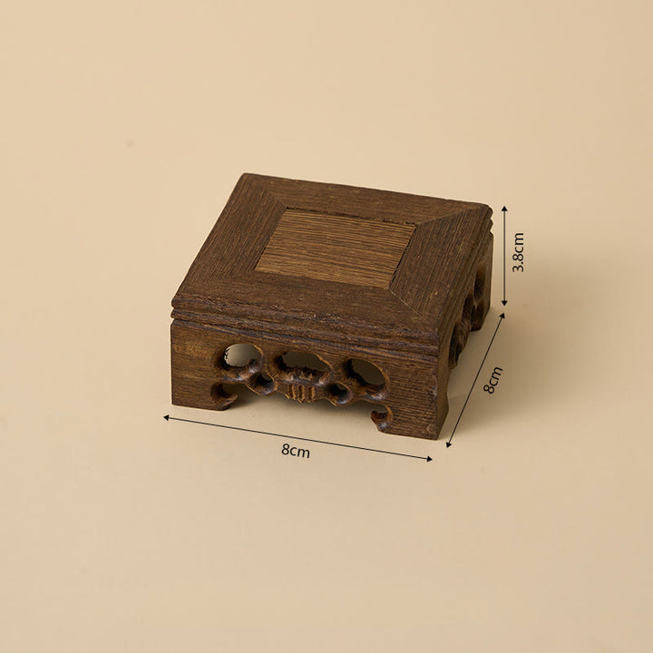 Buddha Stones, formlose Buddha-Keramik, Schreibtisch aus Wengeholz, Dekoration für Ruhe und Gelassenheit - image 6