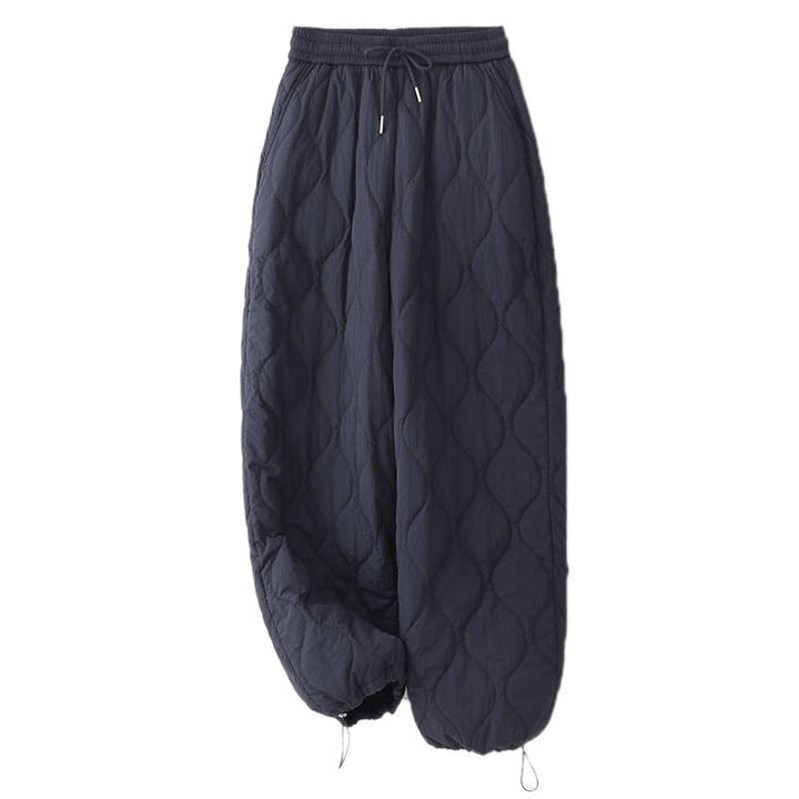 Buddha Stones Damen-Thermohose mit Taschen, schlichtem Design, elastischem Bündchen, Kordelzug und dicker Polsterung - image 9