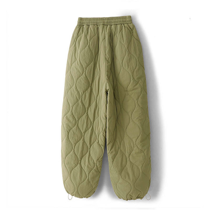 Buddha Stones Damen-Thermohose mit Taschen, schlichtem Design, elastischem Bündchen, Kordelzug und dicker Polsterung - image 12