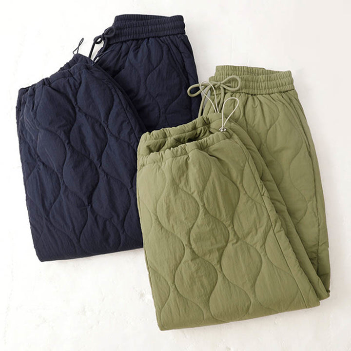 Buddha Stones Damen-Thermohose mit Taschen, schlichtem Design, elastischem Bündchen, Kordelzug und dicker Polsterung - image 23