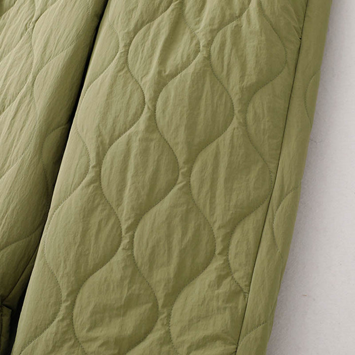 Buddha Stones Damen-Thermohose mit Taschen, schlichtem Design, elastischem Bündchen, Kordelzug und dicker Polsterung - image 16