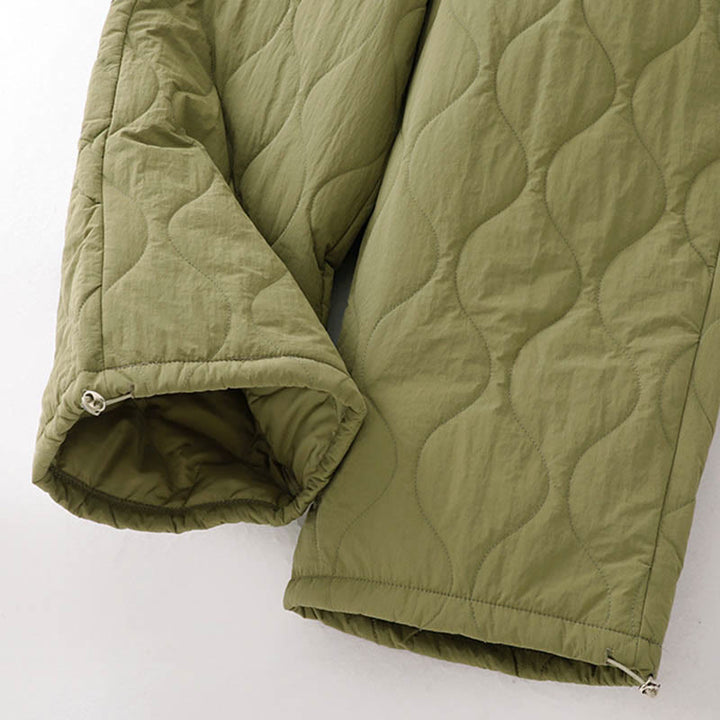 Buddha Stones Damen-Thermohose mit Taschen, schlichtem Design, elastischem Bündchen, Kordelzug und dicker Polsterung - image 18