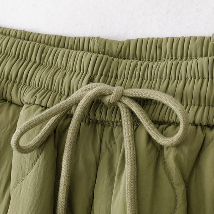 Buddha Stones Damen-Thermohose mit Taschen, schlichtem Design, elastischem Bündchen, Kordelzug und dicker Polsterung - image 14