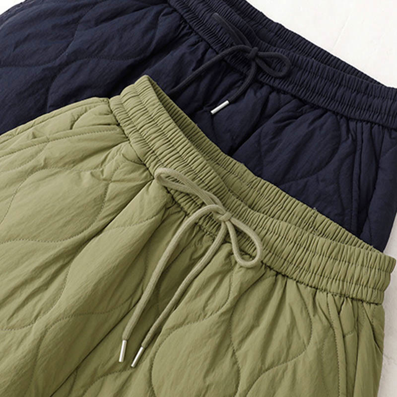 Buddha Stones Damen-Thermohose mit Taschen, schlichtem Design, elastischem Bündchen, Kordelzug und dicker Polsterung - image 25