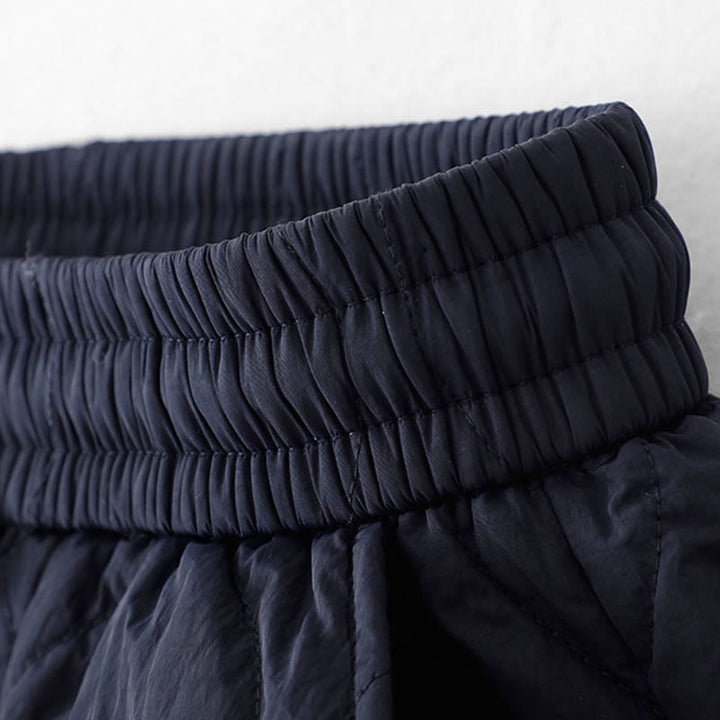 Buddha Stones Damen-Thermohose mit Taschen, schlichtem Design, elastischem Bündchen, Kordelzug und dicker Polsterung - image 4