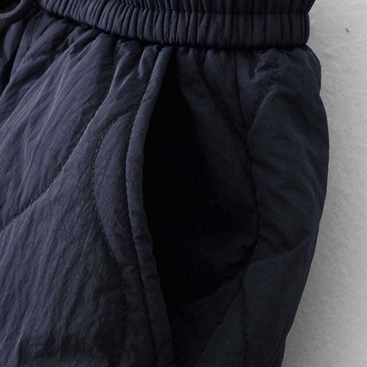 Buddha Stones Damen-Thermohose mit Taschen, schlichtem Design, elastischem Bündchen, Kordelzug und dicker Polsterung - image 5