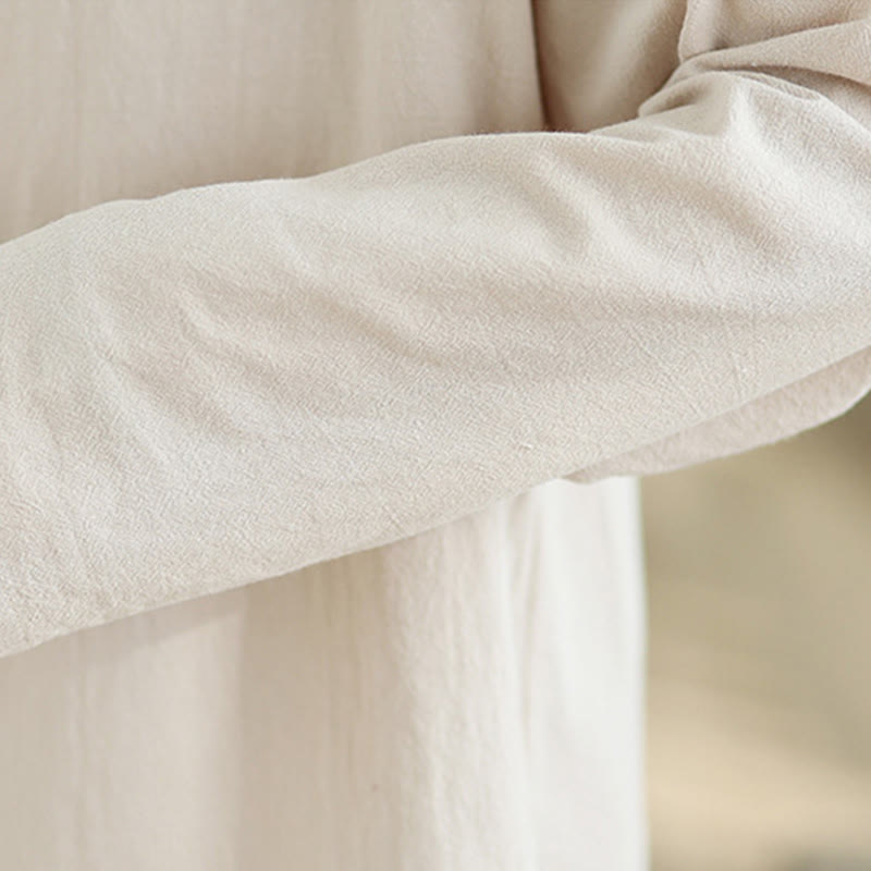 Buddha Stones ​​2-teiliges Zen-Meditations-Set für Damen: Langarmshirt mit V-Ausschnitt und Hose mit weitem Bein - image 9