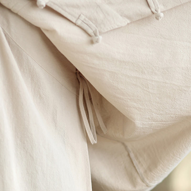 Buddha Stones ​​2-teiliges Zen-Meditations-Set für Damen: Langarmshirt mit V-Ausschnitt und Hose mit weitem Bein - image 10