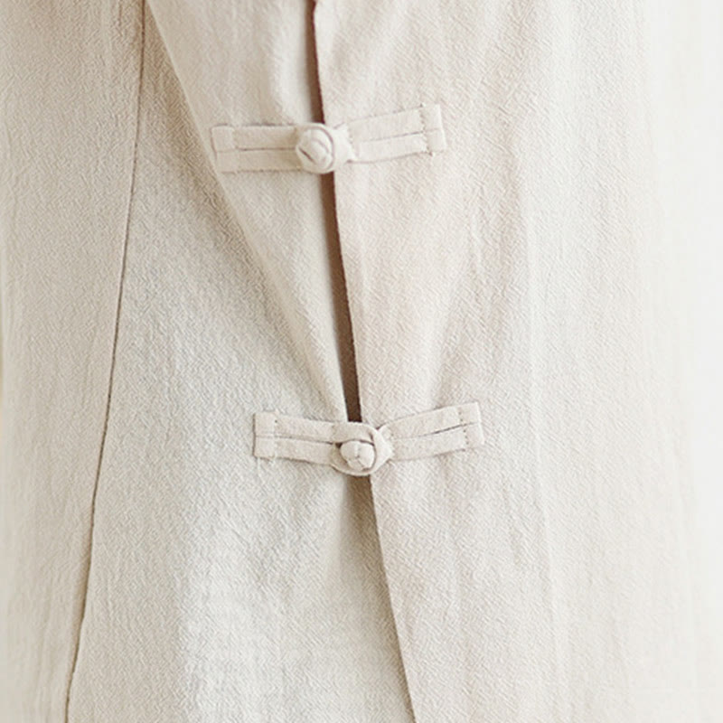 Buddha Stones ​​2-teiliges Zen-Meditations-Set für Damen: Langarmshirt mit V-Ausschnitt und Hose mit weitem Bein - image 7