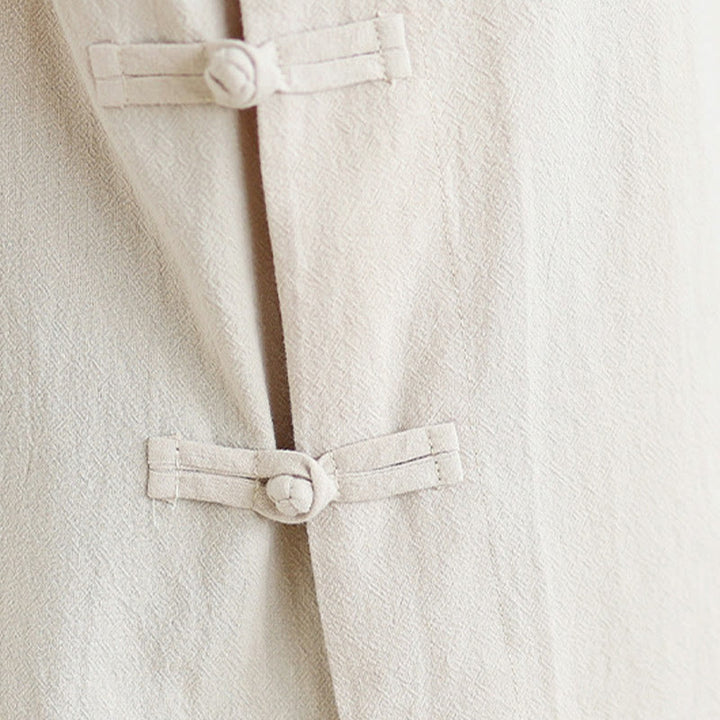 Buddha Stones ​​2-teiliges Zen-Meditations-Set für Damen: Langarmshirt mit V-Ausschnitt und Hose mit weitem Bein - image 8