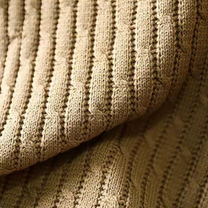 Damenpullover mit Buddha Stones -Winter-Patchwork-Design, langen Ärmeln und Rundhalsausschnitt - image 5