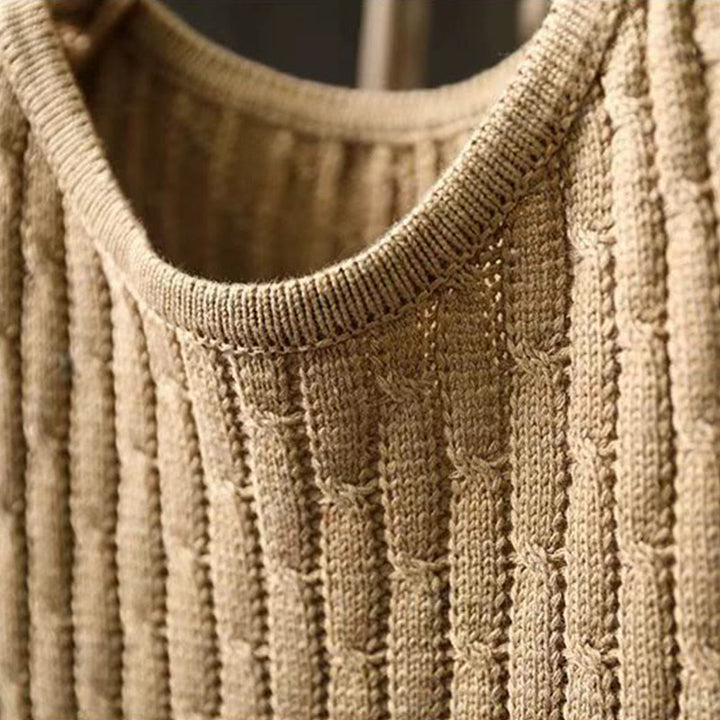 Winterpullover aus Baumwolle mit Buddha Stones -Patchwork-Design, langen Ärmeln und Rundhalsausschnitt, Damen - image 4