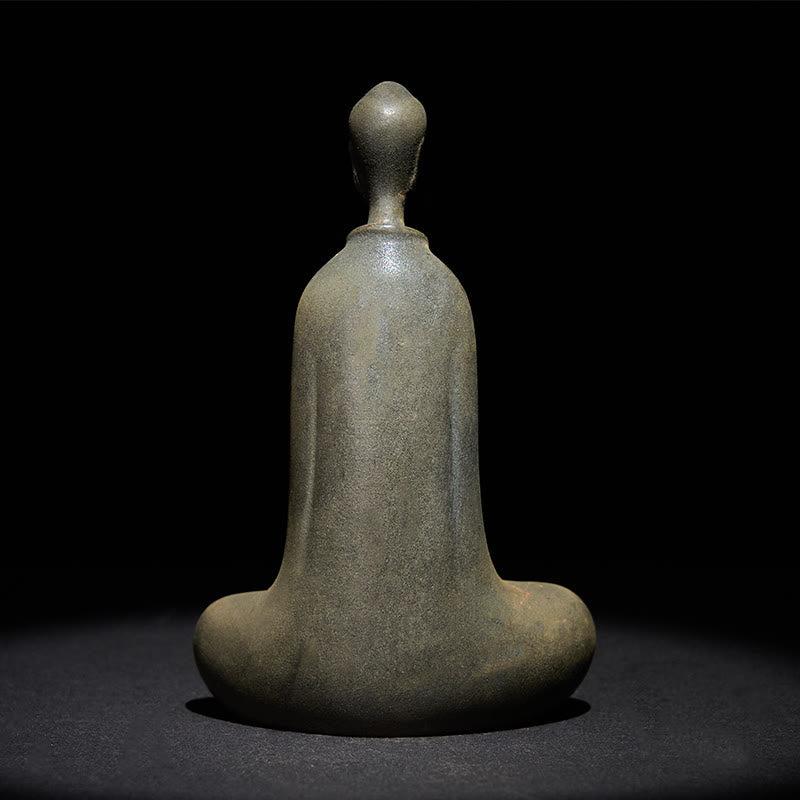 Buddha Stones Handgemachte Sakyamuni Buddha Eisenpulver Rostgegossene Harzstatue Wohnkultur - image 12