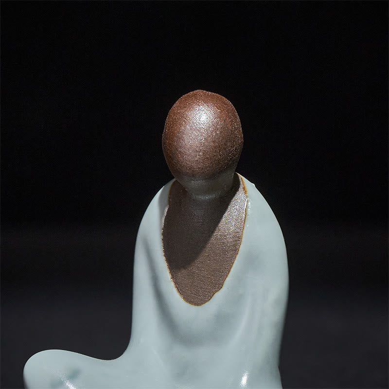 Buddha Stones, kleine formlose Buddha-Meditationsstatue aus Keramik, Zen-Heimdekoration, 4 x 2,5 x 5 cm - image 7