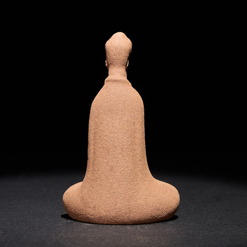 Buddha Stones, sitzender, betender Buddha, Keramikstatue, Zen-Heimdekoration, 5 x 3 x 8,5 cm - image 3
