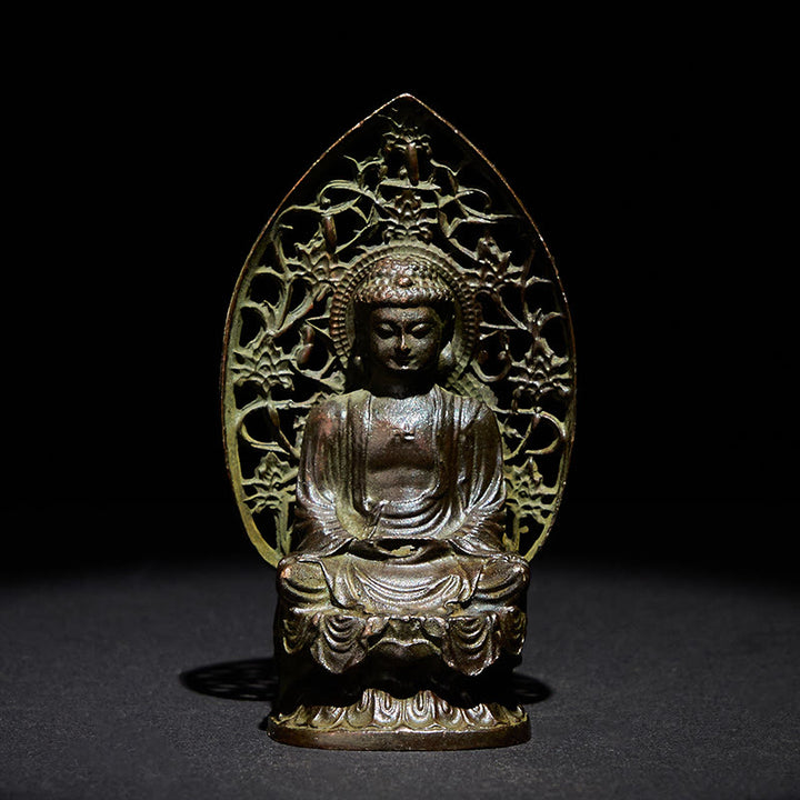 Buddha Stones, Tathagata Buddha, Legierung, Statue, Zen, Heimdekoration, 9 x 4,5 cm - Buddha 9 x 4,5 cm - image 0