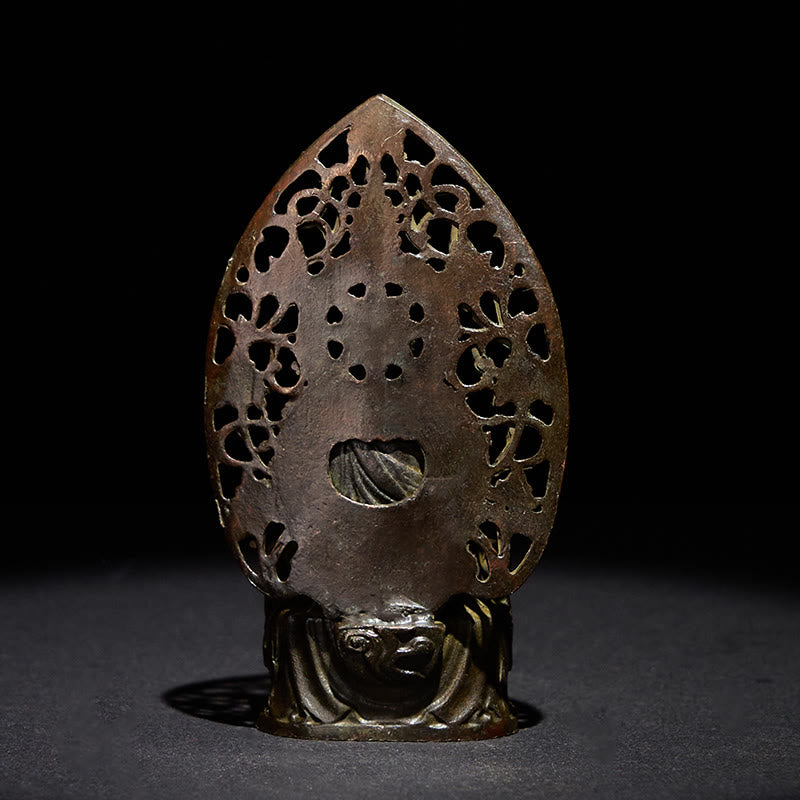 Buddha Stones, Tathagata Buddha, Legierung, Statue, Zen, Heimdekoration, 9 x 4,5 cm - image 4