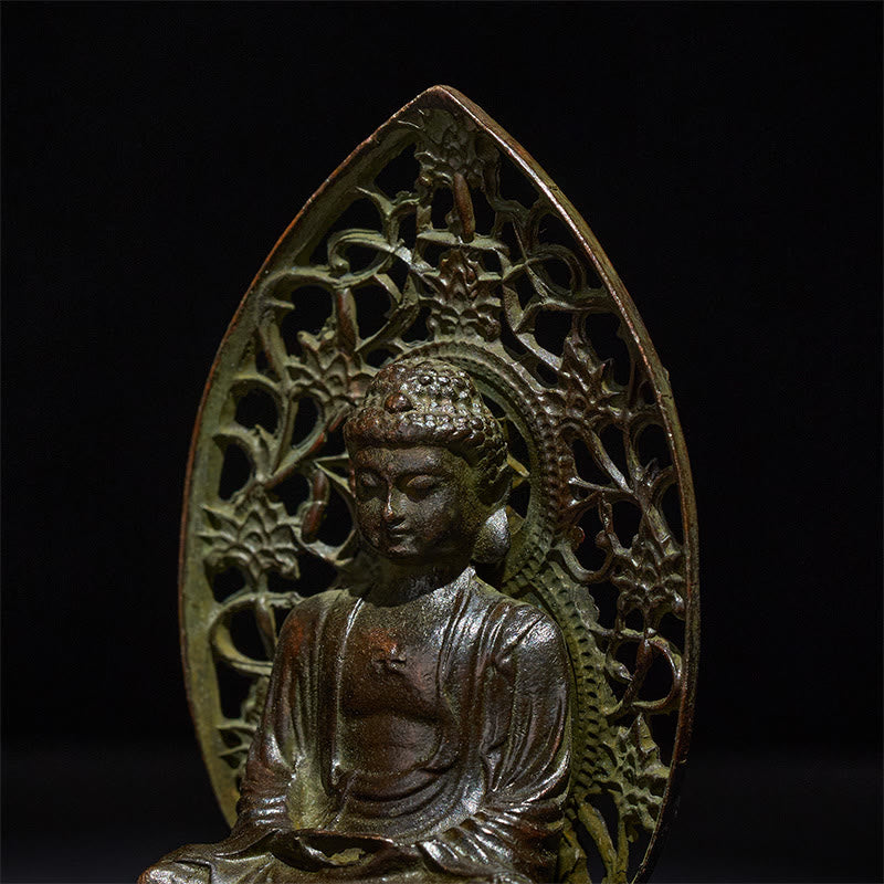Buddha Stones, Tathagata Buddha, Legierung, Statue, Zen, Heimdekoration, 9 x 4,5 cm - image 7