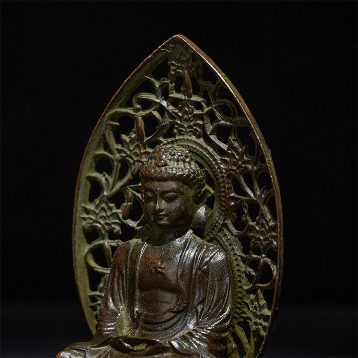 Buddha Stones, Tathagata Buddha, Legierung, Statue, Zen, Heimdekoration, 9 x 4,5 cm - image 7