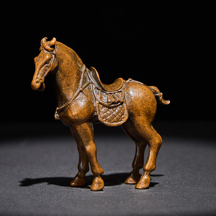 Buddha Stones , antikes Jahr des Pferdes, Legierung, Heimdekoration, 7,5 x 2,6 x 7 cm - Pferd 7,5 x 2,6 x 7 cm - image 0
